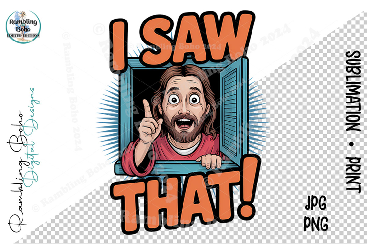 I Saw That Funny Thumbs Up Jesus Silly