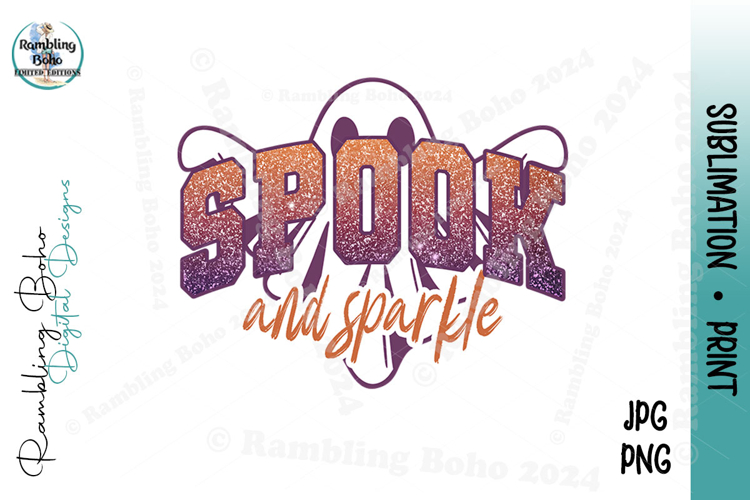 Spook and Sparkle Halloween Ghost Words