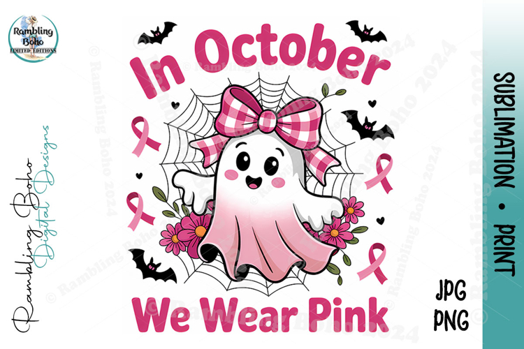 In October We Wear Pink Coquette Ghost