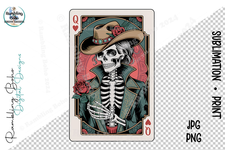 Queen of Hearts Tarot Card Halloween