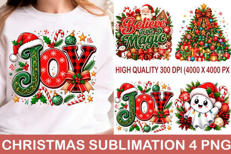 Retro Christmas Sublimation Design Png example image 1