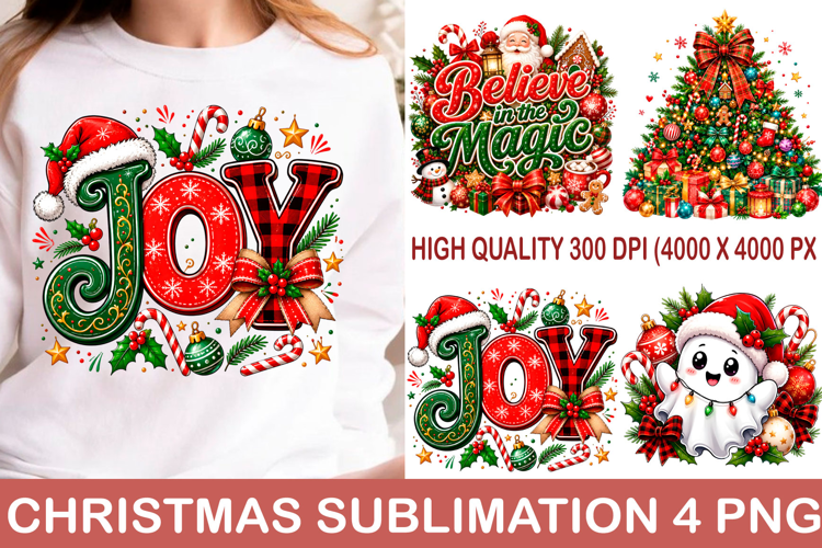 Retro Christmas Sublimation Design Png