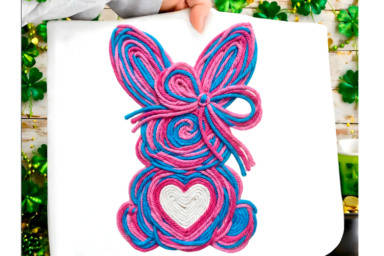 Easter Bunny Png Easter Png Faux Yarn
