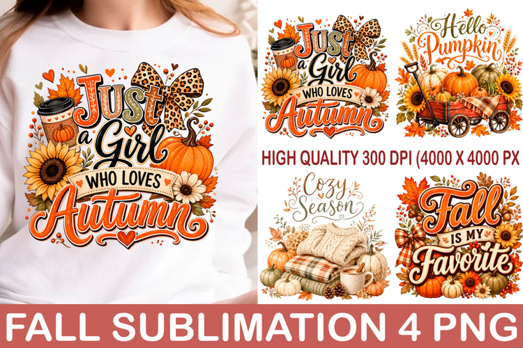 Trending Fall Sublimation PNG design Autumn Tshirt