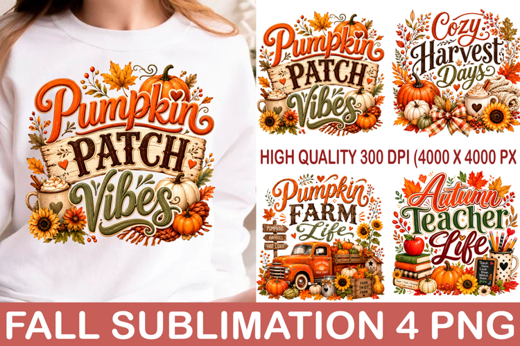 Trending Fall Sublimation PNG design Autumn Tshirt