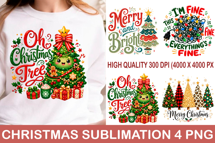 Christmas Sublimation Design Png T-shirt