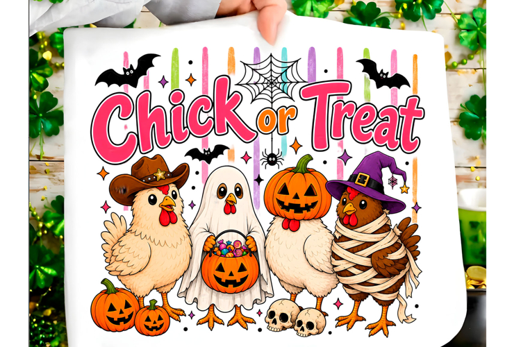 Chick or Treat Chicken Crew PNG