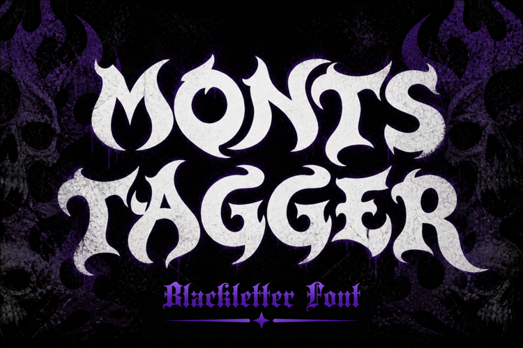 Monsttager | Bold Blackletter Gothic Font