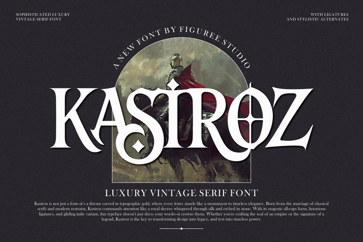 Kastroz - Luxury Vintage Serif Font