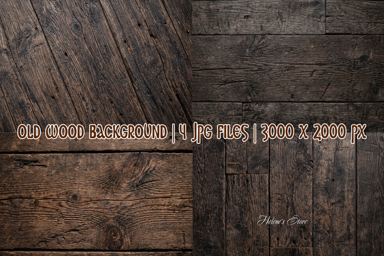 Rustic wooden background |Dark flatlay wood mockup backdrop