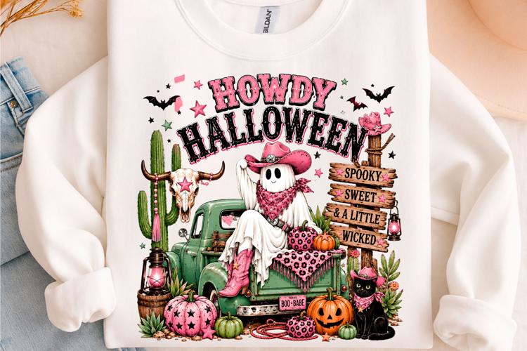 Howdy Halloween Western Ghost PNG