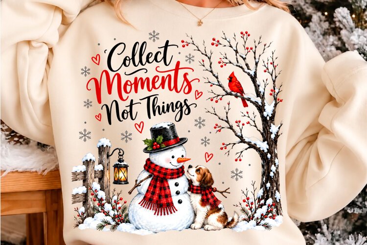 Collect Moments Snowman Dog Christmas PNG example image 1
