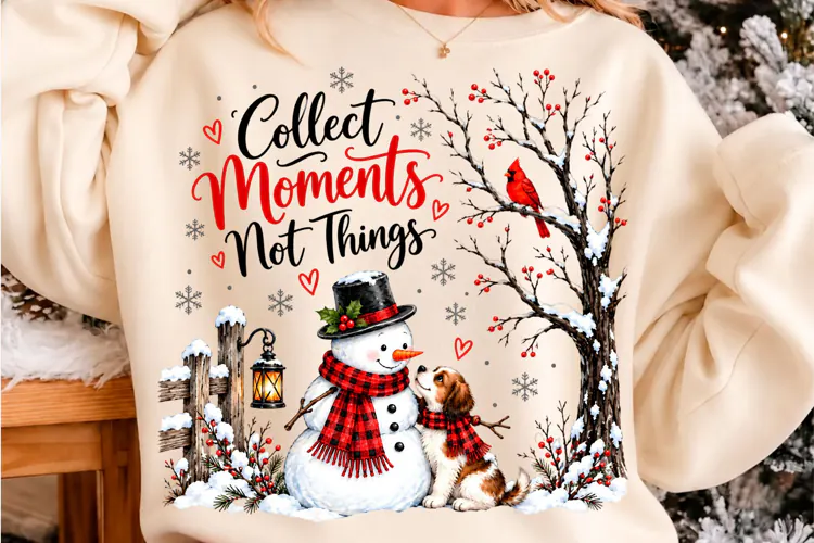 Collect Moments Snowman Dog Christmas PNG