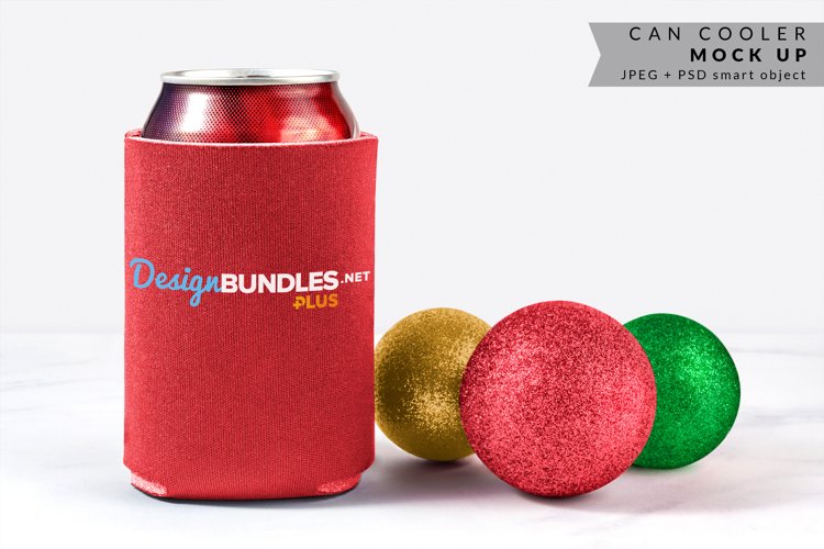 Can Cooler Mock up for Christmas