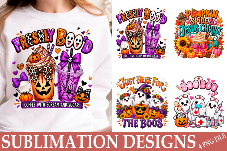 Trending Halloween PNG Halloween Shirt Sublimation Png example image 1