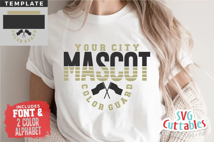 Color Guard SVG | Color Guard Template 0018
