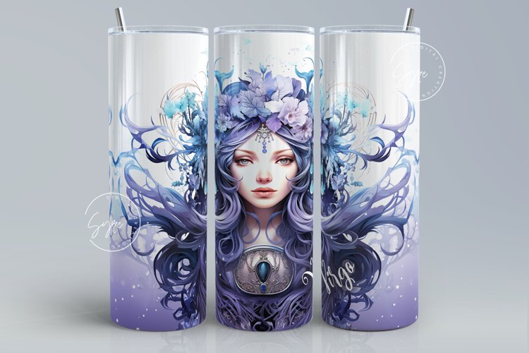 Virgo | Zodiac Sublimation Tumbler, 20 oz skinny