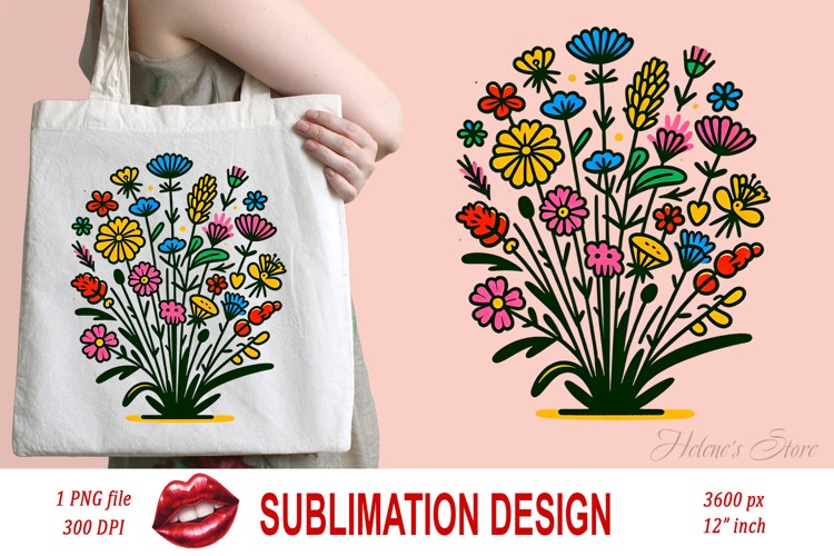Wild Flower Drawing Image 21