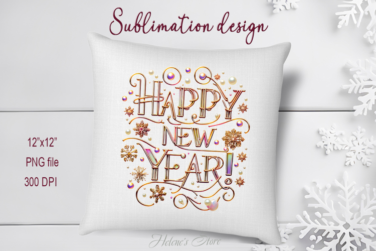 Gold Christmas Ornament Clipart Image 13