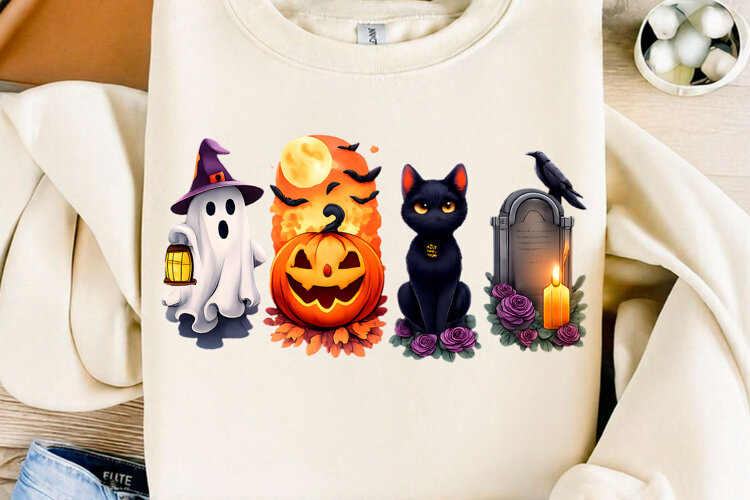 Trending Halloween PNG Halloween Shirt Sublimation Png example image 1