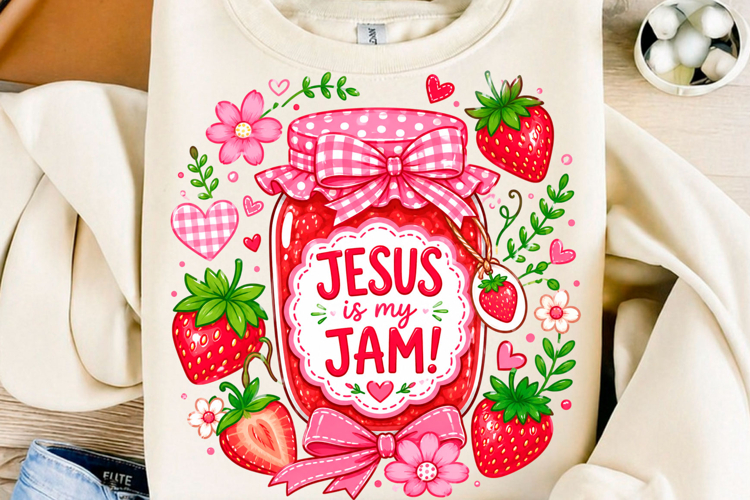 Jesus is My Jam PNG, Vintage Faith Shirt