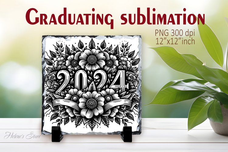 Class of 2024 | Graduation Slate Sublimation Design