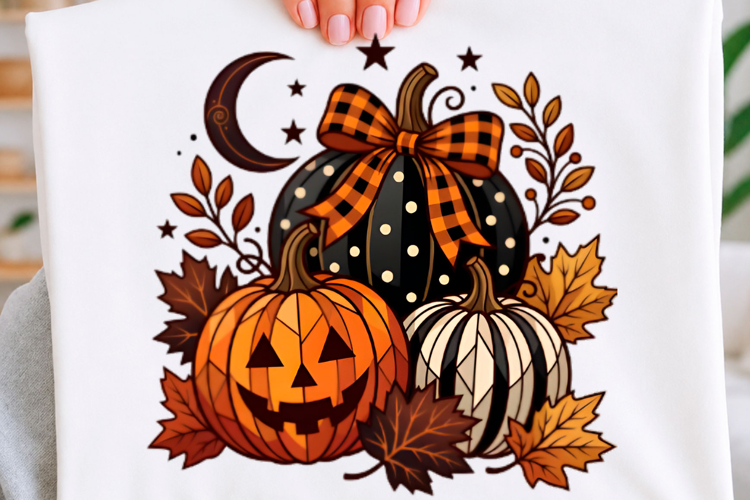 Coquette Halloween Pumpkin T-shirt Png