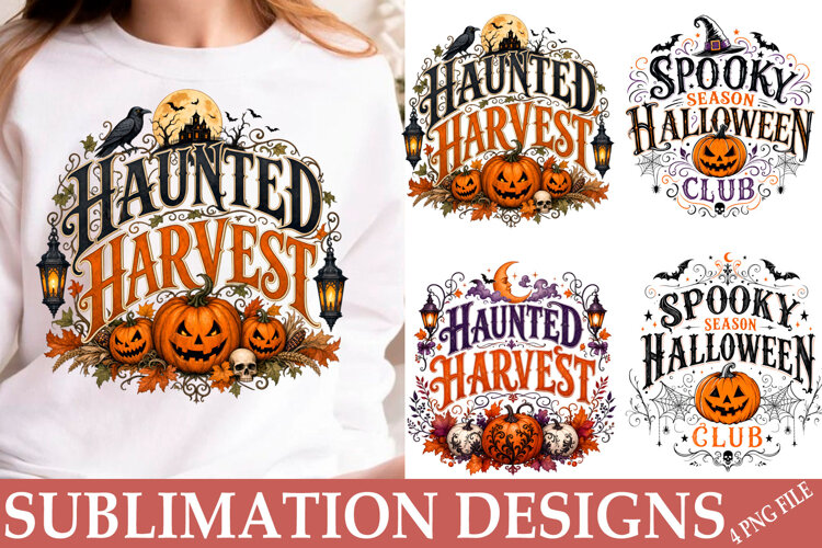 Trending Halloween PNG Halloween Shirt Sublimation Png example image 1