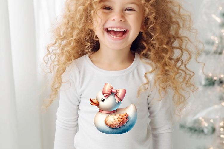 Christmas cute rubber duck clipart png| Funny t shirt design