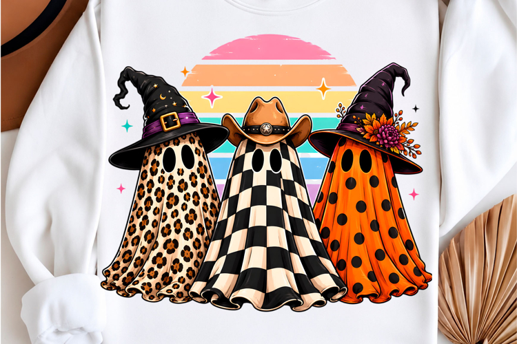 Western Spooky Ghost Trio Shirt