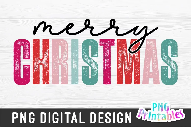 Christmas PNG | Merry Christmas Multi Color