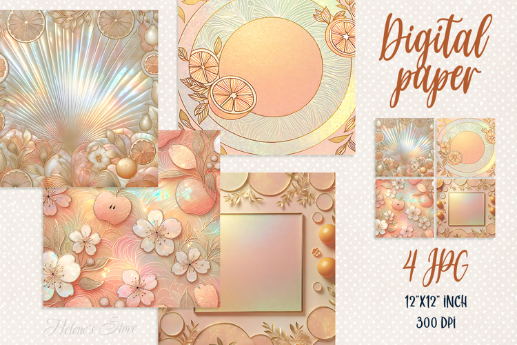 Orange Glitter Background Image 2