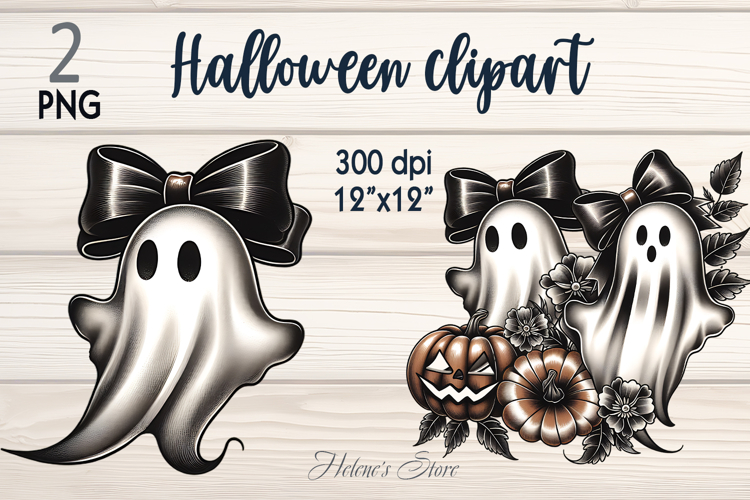 Cute Halloween ghost clipart |Retro spooky shirt designs png