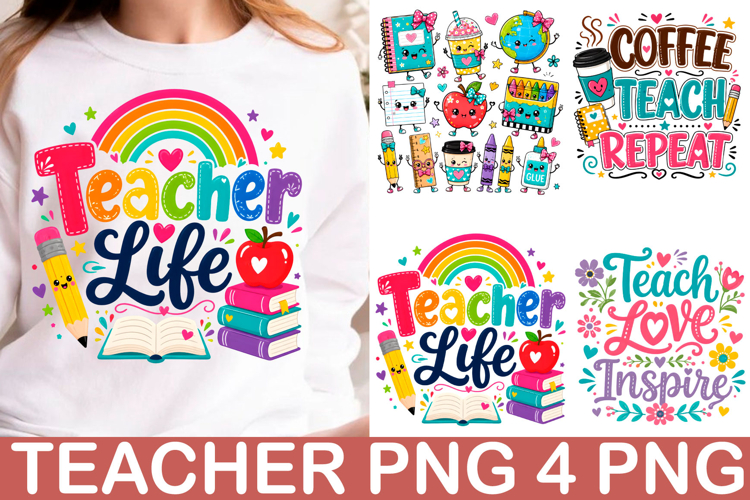 Teacher PNG Shirt Sublimation Png