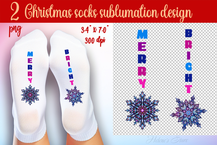 Funny Christmas Socks | Sublimation Designs For Socks