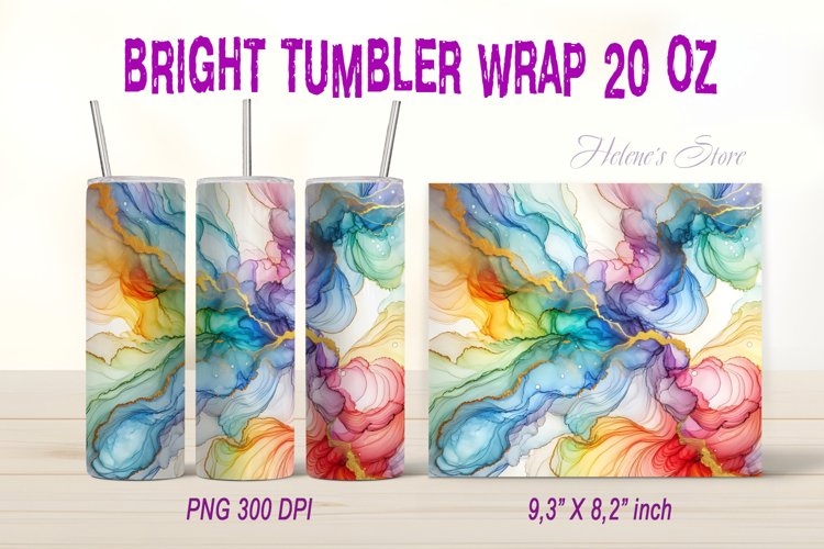 Alcohol Ink Tumbler Wrap Image 21