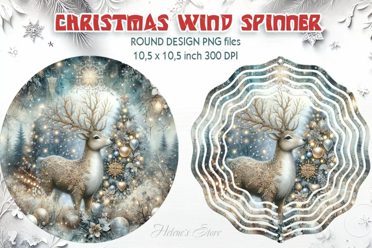 Christmas Wind Spinner| Wind spinner sublimation design