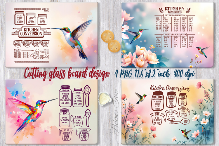 Hummingbird cutting board sublimation | Kitchen conversion