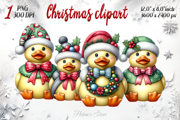 Christmas cute rubber ducks clipart png|Funny t shirt design