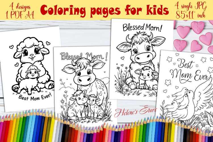 Happy Mothers Day Coloring Pages Image 2