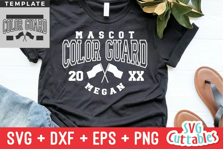 Color Guard SVG | Color Guard Template 005