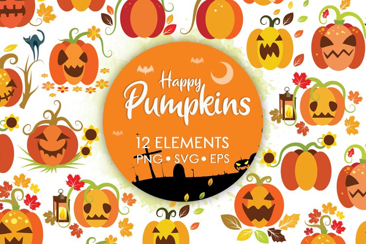 Halloween Bundle, Fall Clipart, Halloween Svg, Fall Svg example image 1