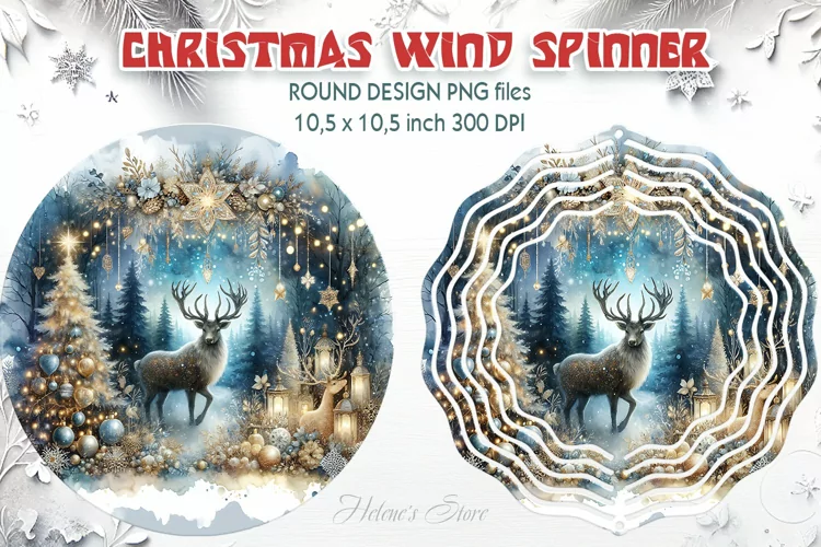 Christmas Wind Spinner| Wind spinner sublimation design