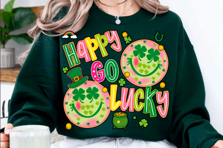 Brushstroke Happy Go Lucky Png