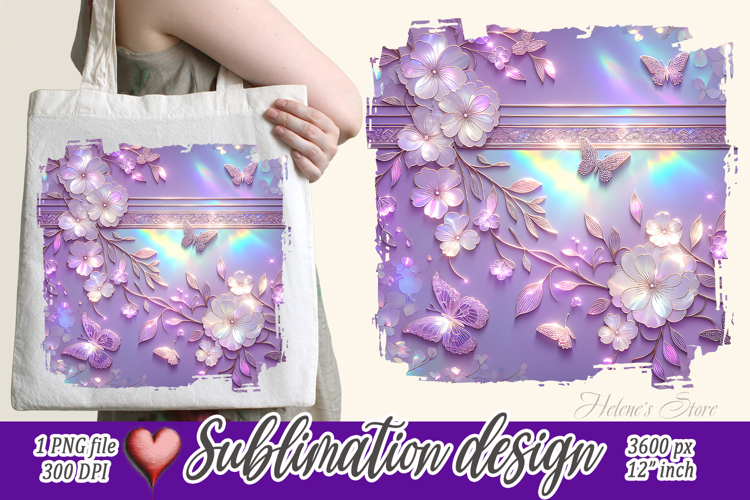 Pastel floral pattern | Cute summer sublimation design png
