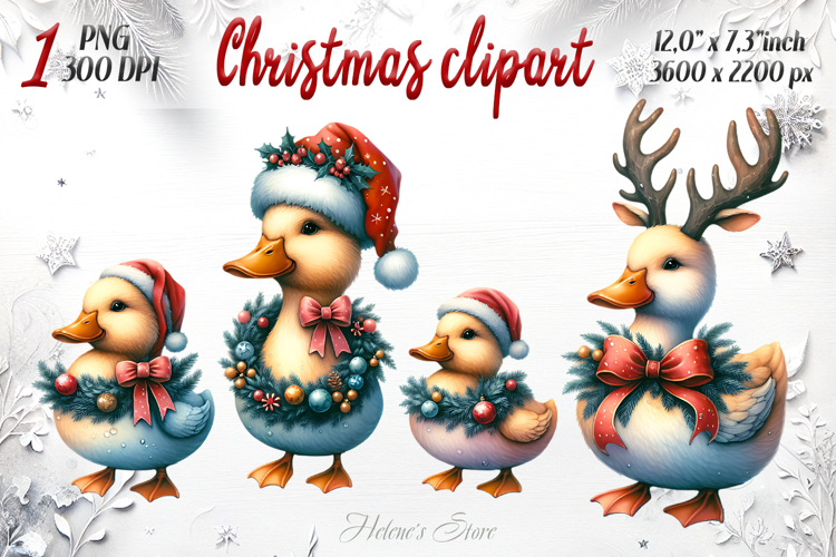 Christmas funny rubber ducks clipart t shirt design png