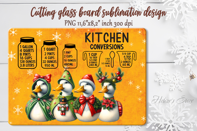 Christmas farmhouse funny gesse cutting board sublimation