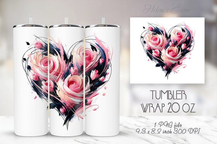 20 Oz Sublimation Tumbler Wrap Image 17