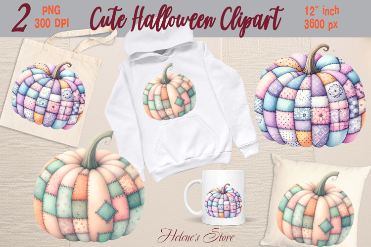 Cute Halloween pumpkin clipart |Watercolor shirt designs png