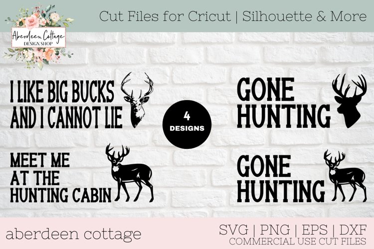 Deer Hunters Mini Sign Bundle - Deer Hunting T-Shirt & Sign example image 1
